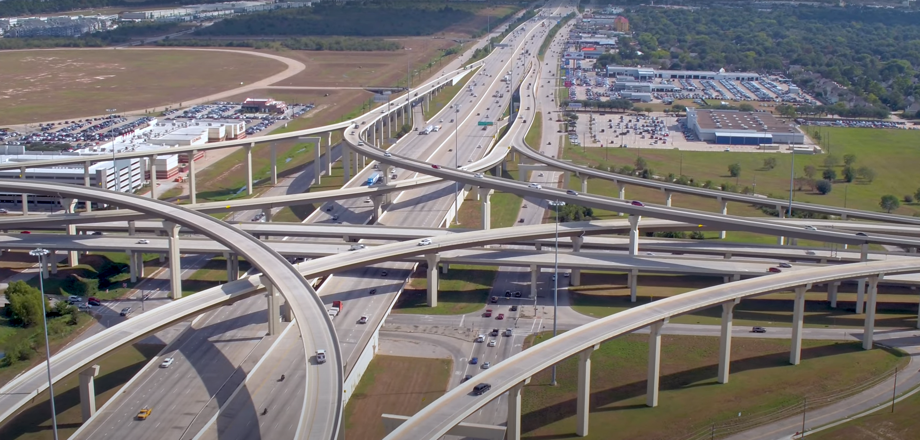 Katy Texas Freeway Exchange